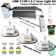 Hydroponics CMH Grow Light Fixture 315W & 4000K Spectrum Philips Kernel Lamp