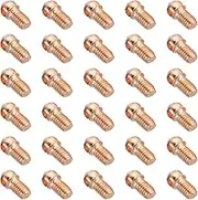 uxcell M3x0.5 Eye Bolts, 30 Pack Screw Hook Loop Ring Decorative Light Fixture for Candle Pendant Lamp Chandelier DIY Project, Rose Gold