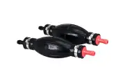 Pactrade 2pcs Black Rubber Jumbo 3/8'' Primer Bulb Hose For Outboard Fuel Tanks