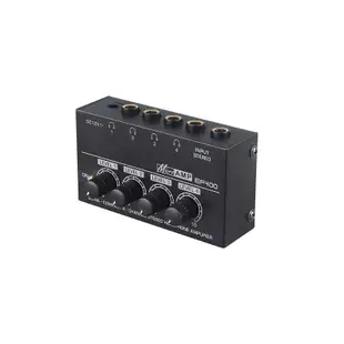 HA400 EF400 耳機分配器 6.3輸出 MICROAMP 耳機放大器 一對四 分音器 混音器 調整音量 擴大機