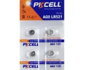 LR521 AG0 379 SR521W SR521SW 1.5V 4PCS Alkaline Watch Battery Button Coin Cell