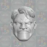 Incredible Hulk v1 Bruce Banner custom head for 1:6 1:10 1:12 1:18 Marvel figure