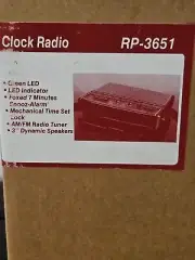 Vintage RCA Clock Radio Dual Alarm AM FM LED RP-3651 Factory Sealed