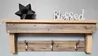 Coat Rack with Shelf | Entryway Organizer Towel Rack Or Hat Hooks