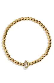 BaubleBar Pisa Pavé Initial Bracelet