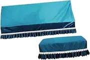 ERINGOGO 1 Set Elegant Piano Cover with Lace Trim Durable Flannel Piano Protector Dust and Sunlight Shield for Home