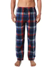 [Mitch Dowd] British Check Yarn Dyed Sleep Pant in Navy/Red