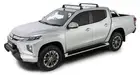 Rhino-Rack Vortex RVP Black 2 Bar Roof Rack for MITSUBISHI Triton Gen5 MQ/MR Dou