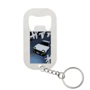 Hachi Roku Togue Run Initial D Takumi Fujiwara Bottle Opener Key Chain Stainless