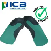 ICB Classic Firm Density 2/3 Length Flat Feet Orthotics Insoles Plantar