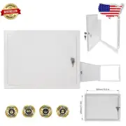 Indoor Lockable Steel Access Panel - 16"x12" with Key Set and Polymer Coating