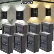 8PCs Wall Solar Light Waterproof Garden Solar LED Light for Outdoor Lighting