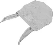 Multi Use Hair Bonnet Soft Breathable Sleeping Hat for Women Chemotherapy Headwear Stylish Scarf for Hair Care Bathing Everyday Use Grey