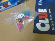 BRAND NEW OFFICIAL LICENSED Clue Board Game Parts Pawns Movers Dice Replacement