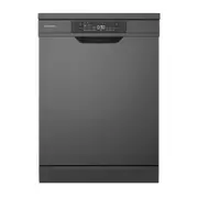 Westinghouse WSU6608KXB 15-Place Setting Freestanding Built Under Dishwasher (Dark Stainless Steel)