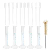 16in1 Set Measuring Cylinder,for DIY, Science Lab, (Clear White, 10ml)