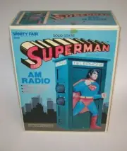 DC Comics Superman AM Radio Vanity Fair NIB Rare Vintage 1976