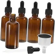 MUSISALY 12Pcs Essential Oil Dropper Bottles Glass Sample Containers with Funnels for Perfumes Creams Lotions Leak and Durable Design