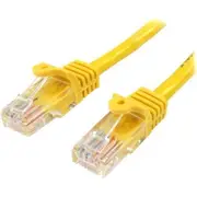 StarTech.com 0.5m Yellow Cat5e Patch Cable with Snagless RJ45 Connectors - Short Ethernet Cable - 0.5 m Cat 5e UTP Cable - Make
