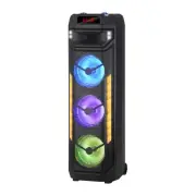 Laser 40W RGB LED Party Speaker Bluetooth Karaoke USB Mic Input
