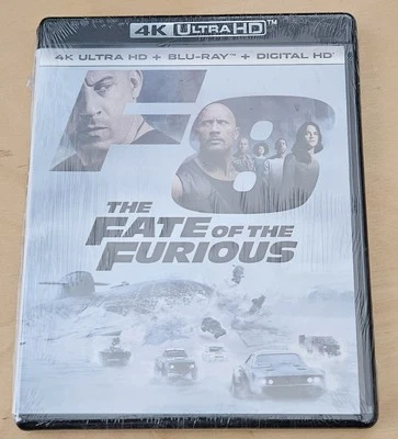 The Fate of the Furious ( 4K Ultra HD + Blu-Ray ) New Sealed
