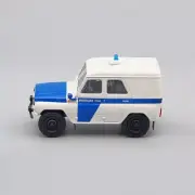 UAZ-469 Police Blue-White Car Diecast Model 1:43 ALM04WBu