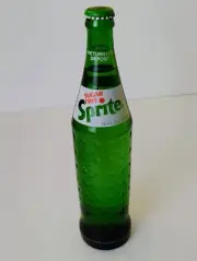 Vintage Diet Sprite Sugar Free Glass Bottle 16 Oz SEALED PROP Mammoth Cave