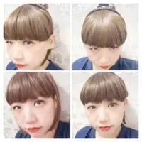 在飛比找momo購物網優惠-【bibi】工廠批發劉海一體鬢角雙辮子造型假髮髮箍