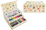 54pc Art Set In Carry Box With Drawers