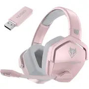 2.4g Wireless Gaming Headset 3.5mm Wired Sport Earphone Bt Headset Pink