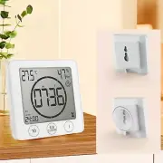 Indoor Temperature and Humidity Dispaly Meter Digital Clock Multipurpose Timer