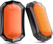 2 Pack Hand Warmers Magnetic Rechargeable Electric Reusable Portable Orange