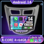 Head Unit For Hyundai Accent 2011-19 Car Radio Navi Stereo CarPlay Android 4+64G
