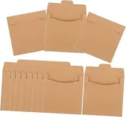 POPETPOP 50Pcs Paper CD Envelopes Durable CD DVD Packaging Bags for Home Office School Use Easy Access Storage CD Organizer Bags