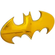 Batman Car Emblem Batwing 3D Yellow Chrome DC Comics Automotive Decal Sticker Badge