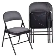 Costway 4x Outdoor Chairs Folding Dining Chair Armchairs Camping Patio Garden Backyard
