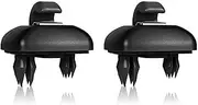 APTPKGDFDK 2Pcs Sun Visor Clip Hook Clips fit for Audi A1 A3 A4 A5 A7 B6 B7 B8 Q3 Q5 S3 S4 S5 TT Allroad 8U0857562A Holder Hook Bracket Hanger Sun Visor(Black)