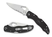 Byrd Harrier 2 Folding Knife BY01PSBK2 3.36" Combo Edge Blade Black FRN Handle