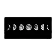 ANYMOB Mouse Pad Black 400X800X2MM Moon Art Gaming Mouse Pad Keyboard Carpet Pad