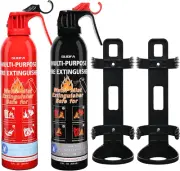 Fire Extinguisher for Home, 2 Pack Vehicle Fire Extinguishers with Mount, Stay S