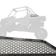 Custom Driver Clutch Vent Grille Polaris RZR XP Turbo Laser Cut Raw Clear/Black