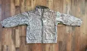 Drake Waterfowl Refuge 3.0 Fleece Lined Full Zip Coat Bottomland Camo L hunt MST