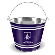 Fremantle Dockers AFL Galvanised Tin Ice Bucket with Handle