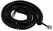 Polycom VVX 12ft 12 Black Handset Phone Cord Receiver Telephone Coil Curly Cord