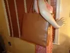 NWT MIU MIU PRADA R1914S Vitello Soft LT. BROWN Leather Shopper TOTE DUSTBAG