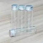 20ml Screw Essential Glass Bottles Candy Tiny Perfume Aluminum 5-100pcs Crafts