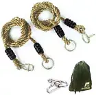 ArtiGifts Tree Swing Ropes Hammock Chair Straps Hanging Kit with 2 Carabiners...
