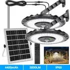 3000LM Solar Sensor LED Lights Single/Dual Head Shed Light Barn Work Flood Lamp