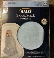 Halo Fleece SleepSack Swaddle Blue Size Newborn 6lbs-12lbs NEW