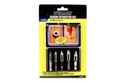 Screw & Bolt Extractor Remover Industrial 5pc Ezy Out Kit H/Duty Easy Set Med